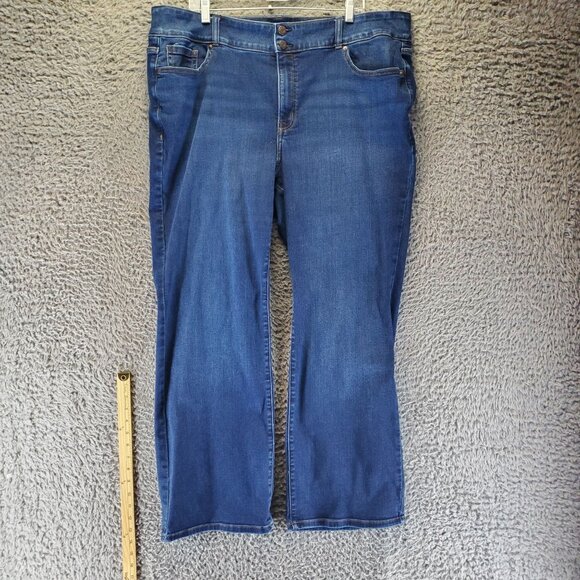 Lane Bryant Jeans Womens Size 22 Blue High-Rise Bootcut Flex Magic Waistband - Picture 1 of 13